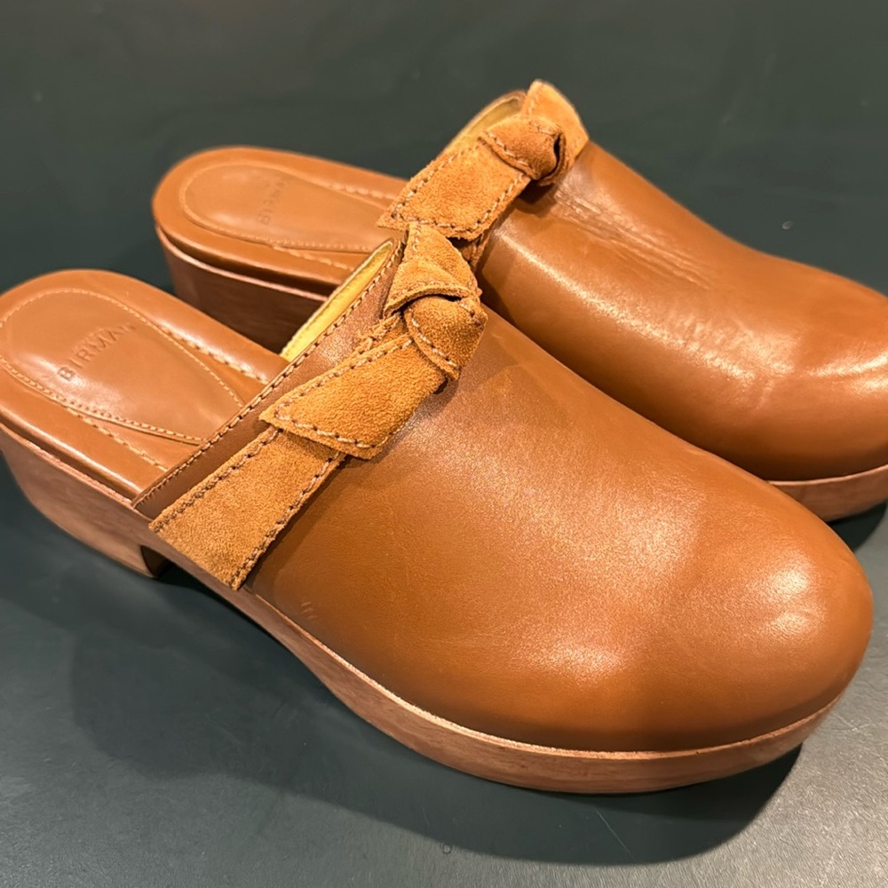 Alexandre Birman Clarita Leather Knot Mule/Clog